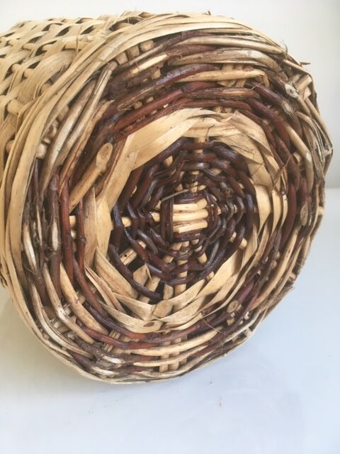 Demijohn old dress in vintage rattan