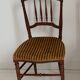 Pair of lovely Napoleon III / Louis XVI chairs - Striped velvet