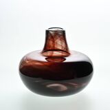 Vase en verre soufflé par Claude Morin, 1979