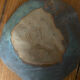 Antique ceramic cabbage leaf catchall.