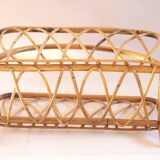 Rattan magazine holder