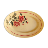 Plat ovale faïence