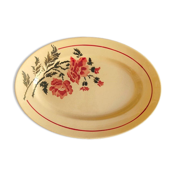 Plat ovale faïence