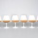 Set of 6 Tulip chairs by Eero Saarinen for Knoll International - 1981