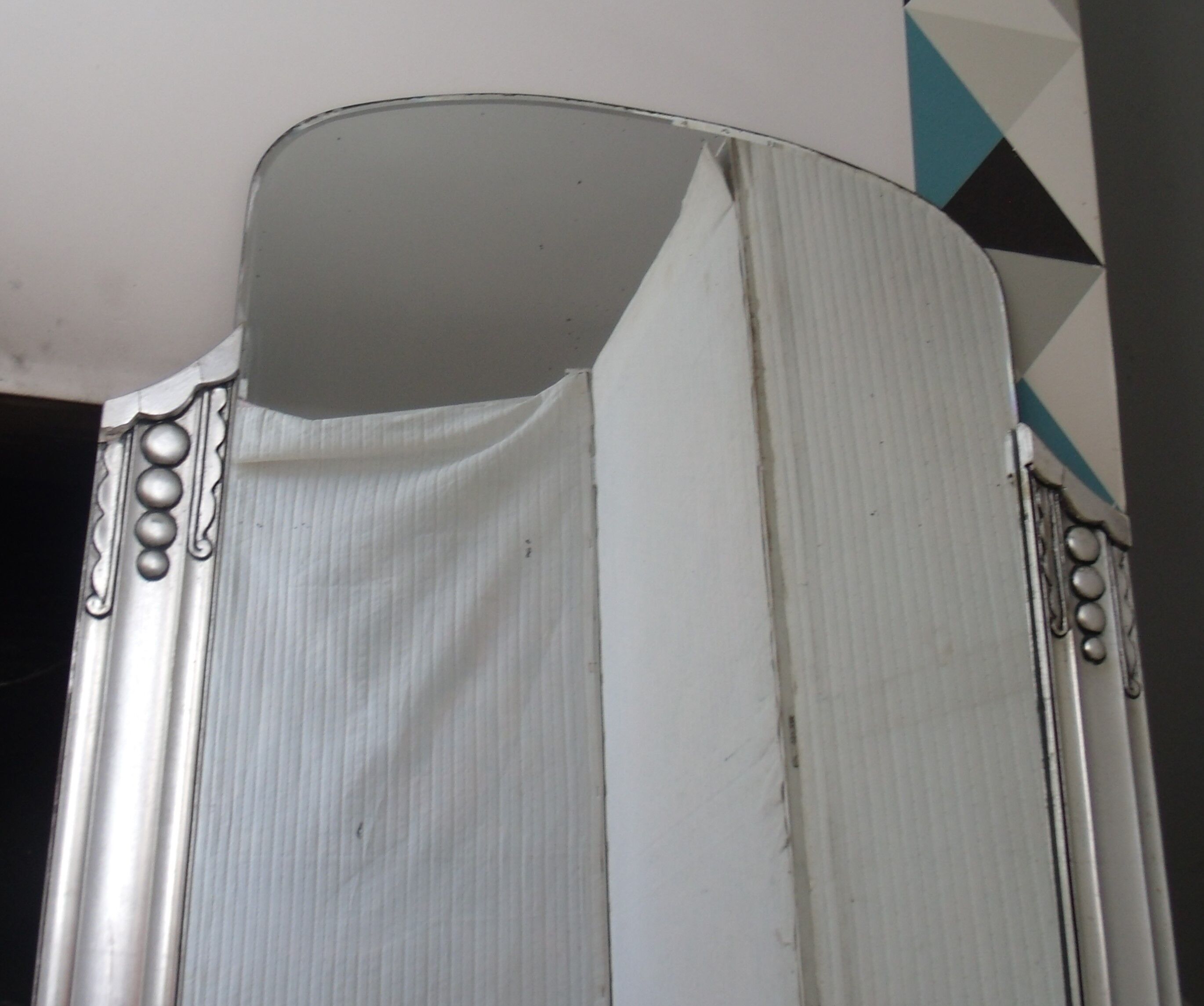 Art deco fireplace mirror - 112x75cm