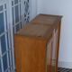 Cabinet vintage wood and rattan