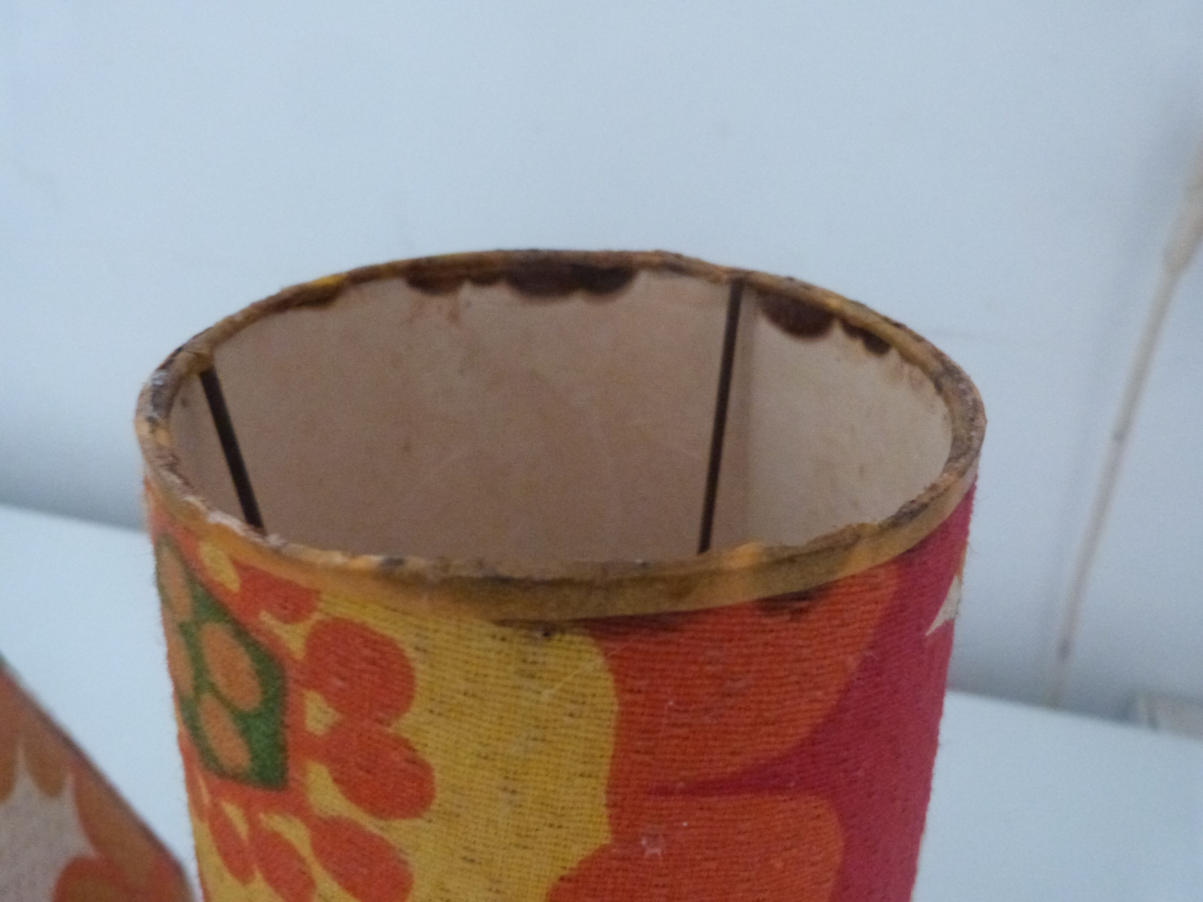 Pair of table lamp kitsch vintage bedside lamp