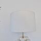 Grande lampe palmier, Italy, en céramique blanche, années 60