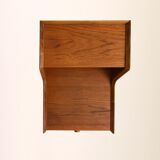 Scandinavian nightstand with double table top