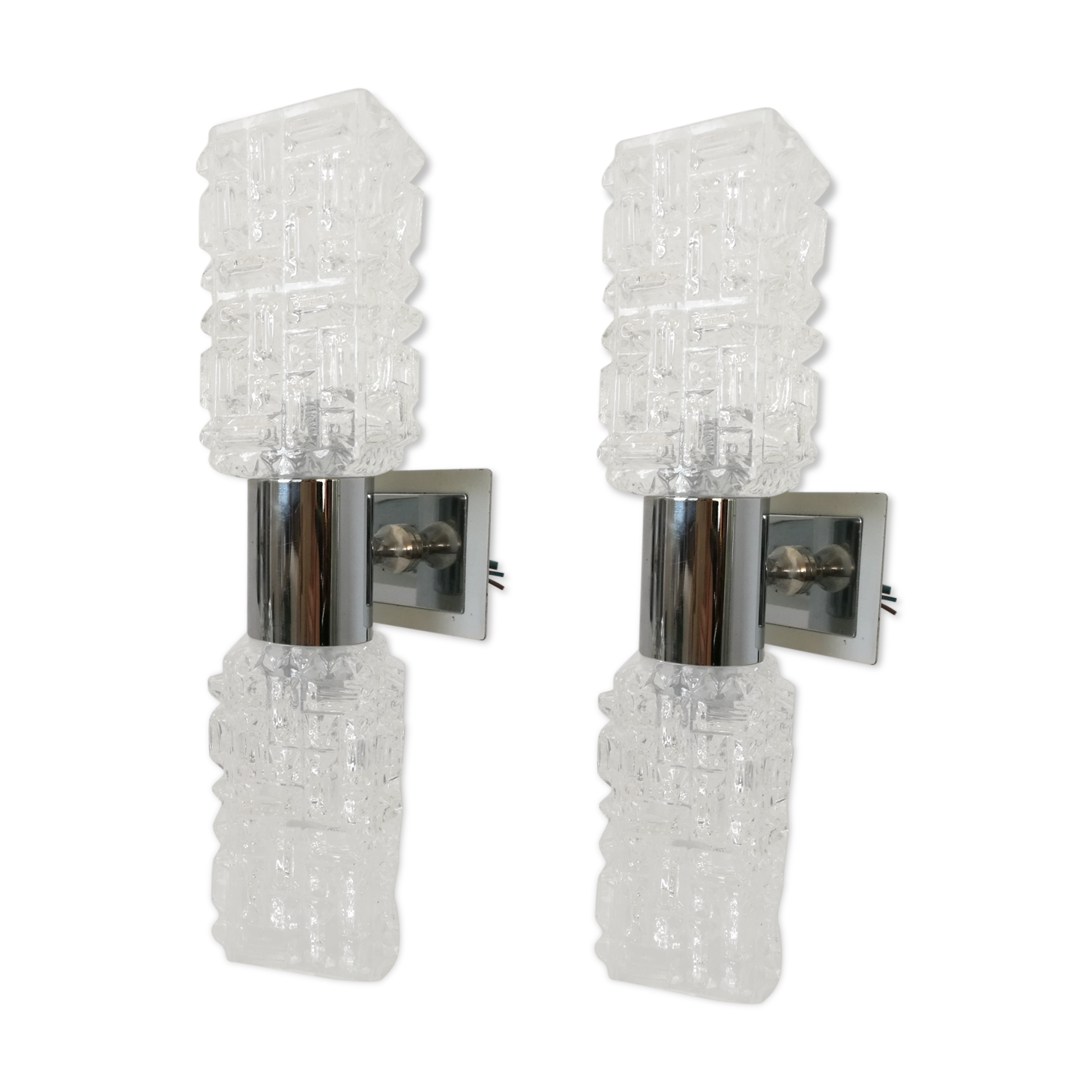 Pair of  wall light Targetti Sankey vintage 70