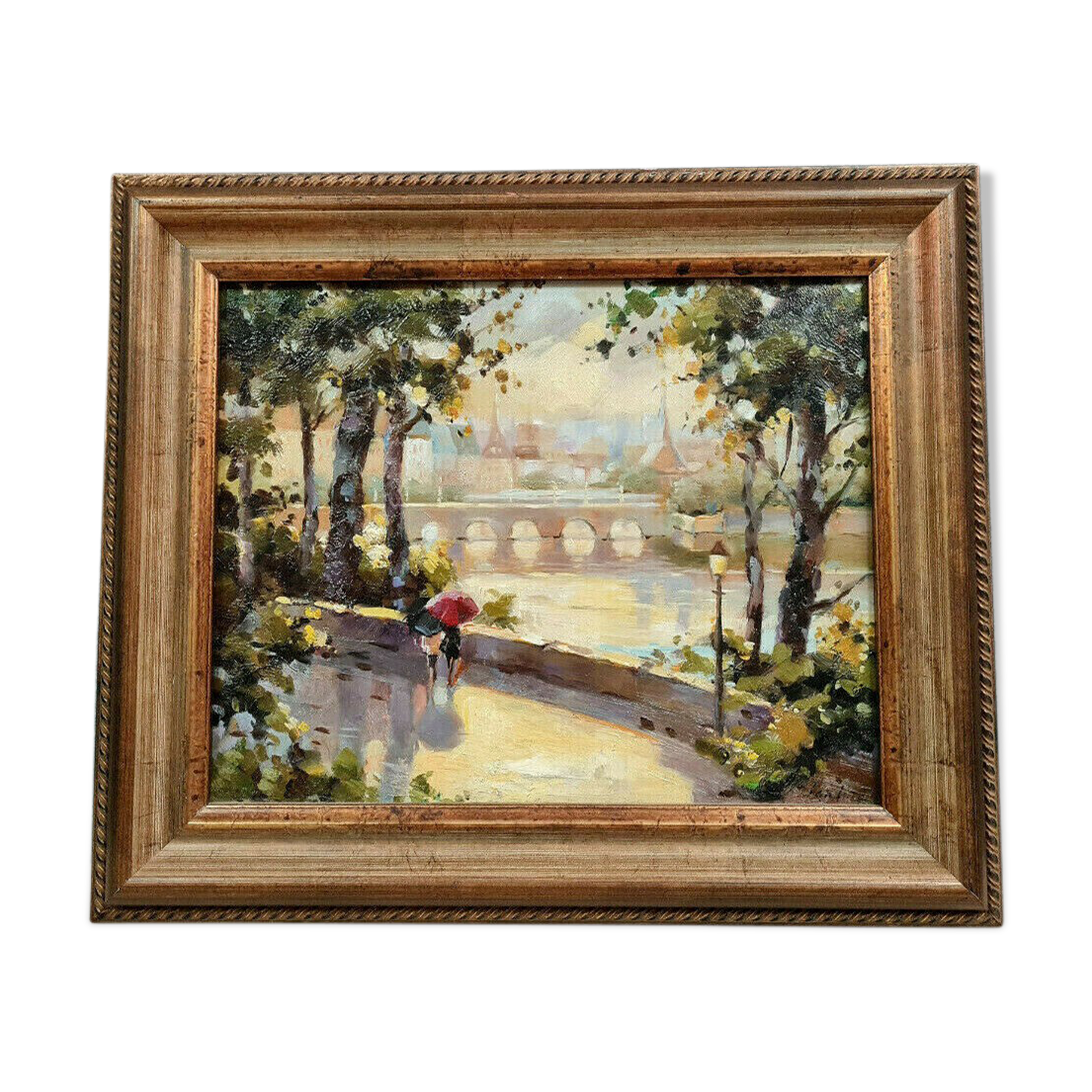 Mid-20th century Impressionist School: Oil on Panel circa 1950