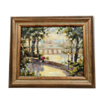 cole impressionniste du milieu du XXeme si cle huile sur cole impressionniste du milieu du XXeme si cle huile sur