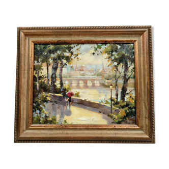Mid-20th century Impressionist School: Oil on Panel circa 1950