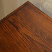 Victorian Gothic library table in antique oak
