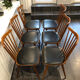 Suite de 6 chaises Baumann Menuet, vintage, années 1970