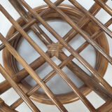 Italian bamboo coffee table, 1980s