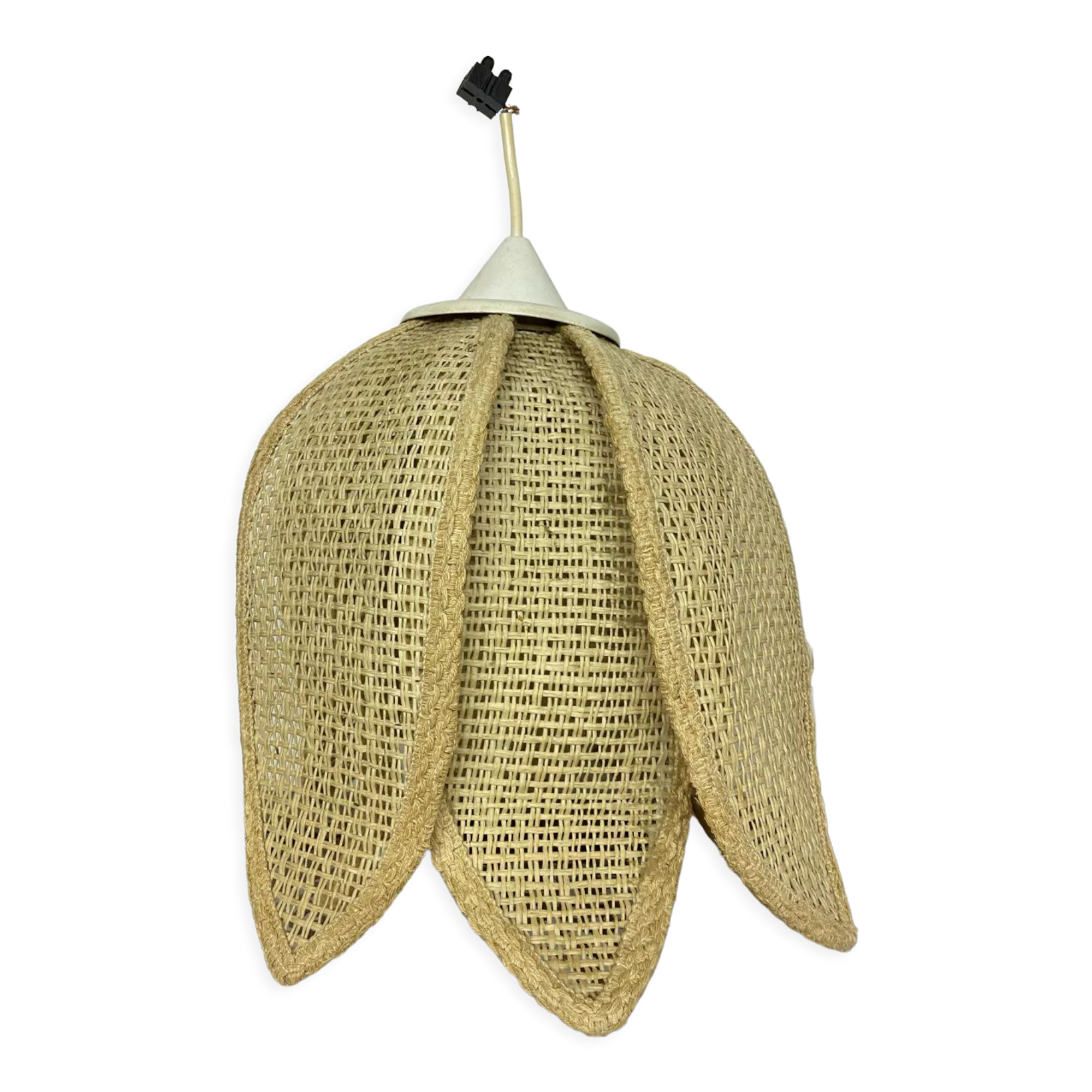 Rattan flower pendant lamp