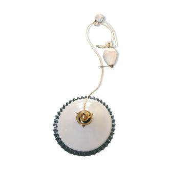 Suspension opaline monte baisse années 1920 ( numéro 8)