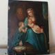 Peinture ancienne sur cuivre - Sainte Famille -