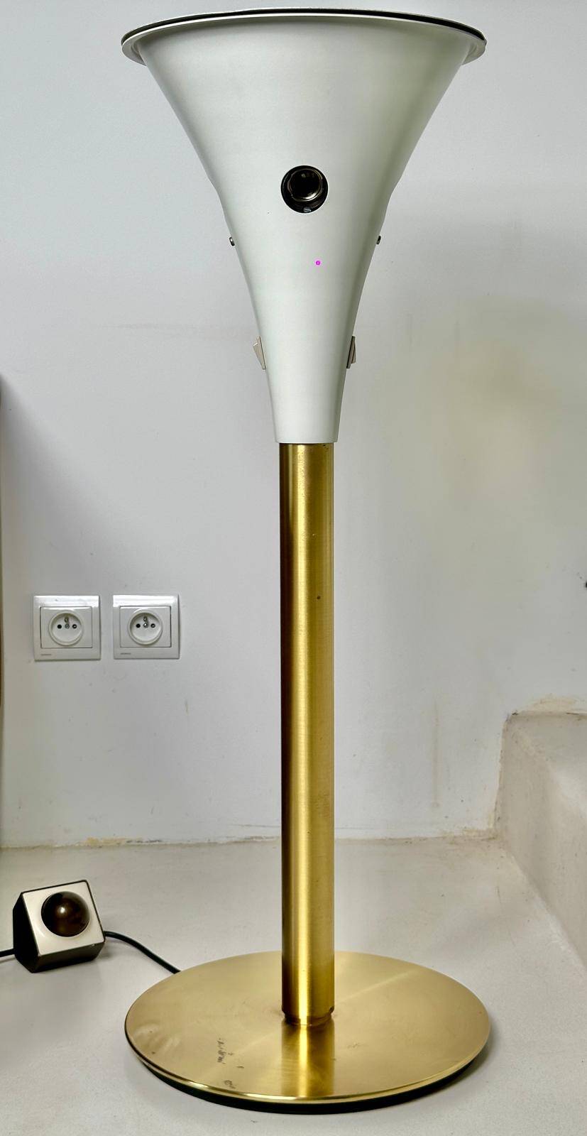 1 Tulip Floor Lamp Staff Lamp Lights Metal / Gold - Brass 1960/70s