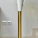 1 Tulip Floor Lamp Staff Lamp Lights Metal / Gold - Brass 1960/70s