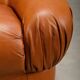 Rino Maturi Depositato Lounge Chairs in cognac leather for Mimo Padova