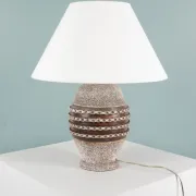 FRENCH WORK - Ceramic lamp in the style of Jean Besnard - France, circa 1950