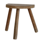 Tabouret tripode en bois