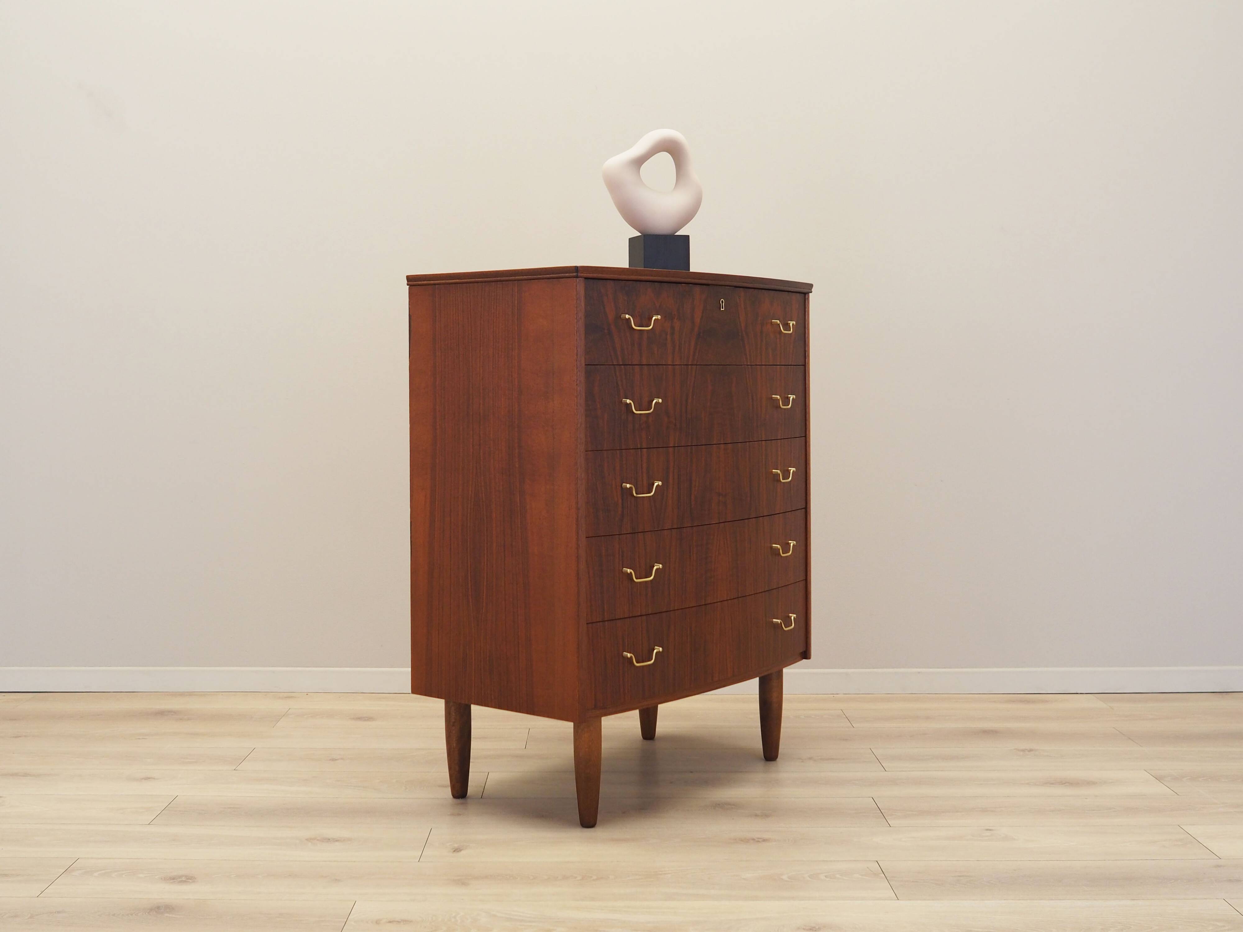 Walnut chest of drawers, Danish design, 1970s, production: Denmark