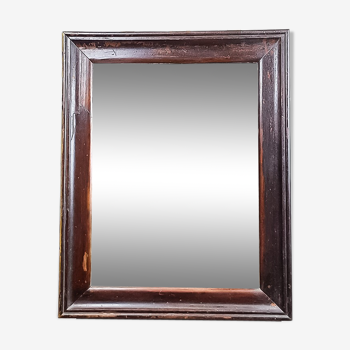 Large old wooden mirror 66x83cm