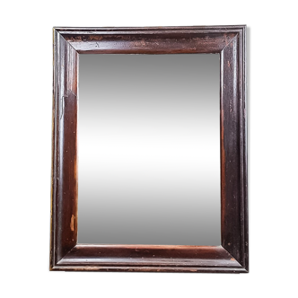 Large old wooden mirror 66x83cm