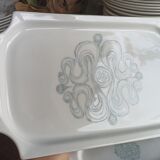 3 plats de service Jammet-Seignolles en porcelaine de Limoges. Parabole, décor Turku