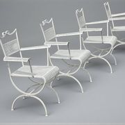 Ensemble de jardin  Maison Jansen en fer forgé  1960