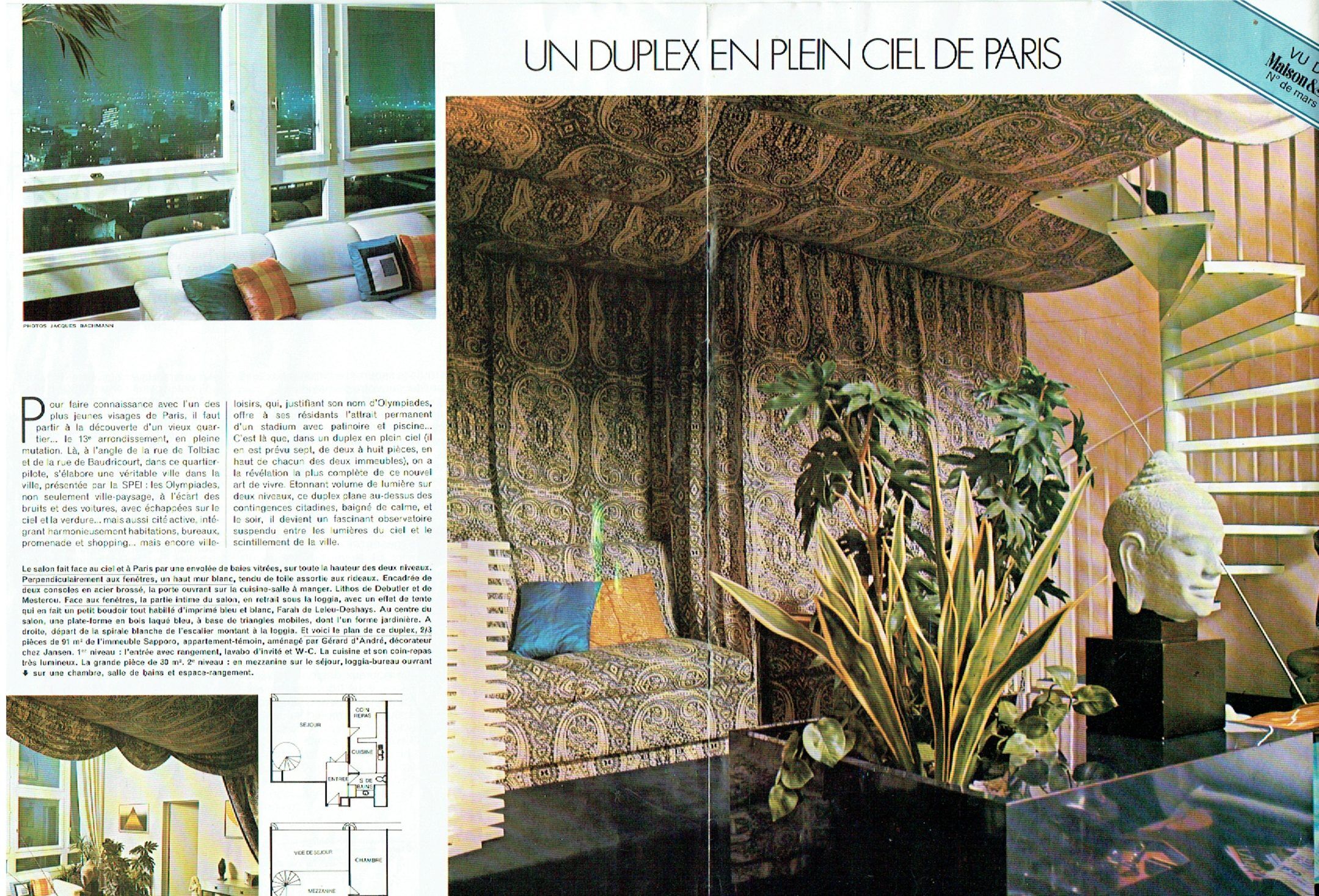 Maison Jansen. Smoked glass furniture for vinyl records. 1970s.