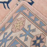 6x7 Pink & Blue Oushak Rug, 178x224Cm