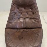 Vintage Danish Reclining Lounge Chair By Madsen & Schübel, 1970S