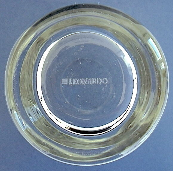 Suite of six glasses with orangeade, long drink, water or table in colorless crystal.