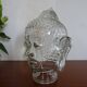 Old molded glass head - vintage blown glass - Object of curiosity