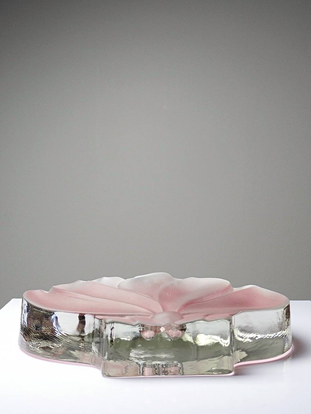 Vase soliflore lotus Walther Glas vintage Allemagne années 70