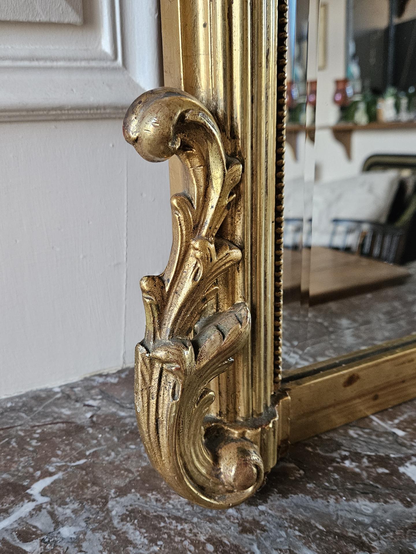 Large fireplace mirror