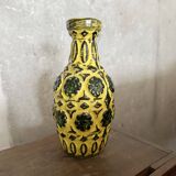 Vintage BAY KERAMIK vase model 76 20 – yellow green – West Germany