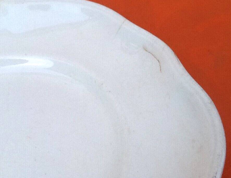 K&G (Keller & Guerin) Half-Porcelaine Lunéville Large polylobed serving dish late 19th century