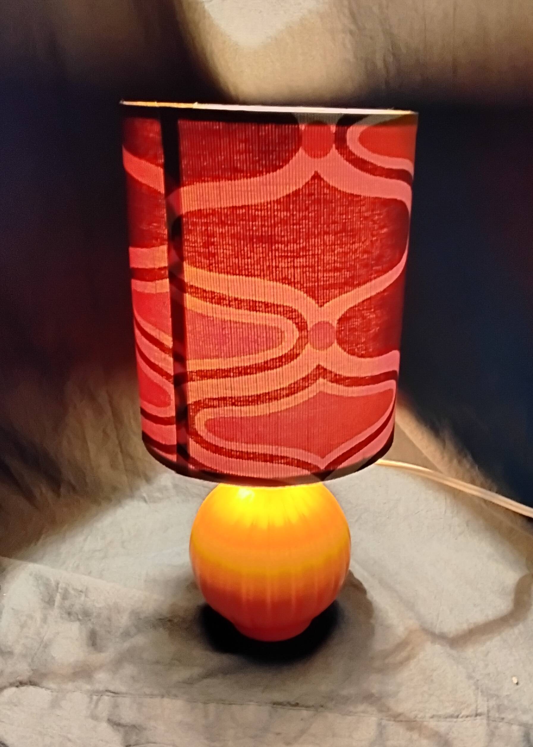 70's glass lamp