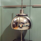 Chrome metal mushroom lamp