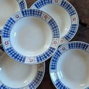 5 Assiettes Creuses KG Lunéville "Gérardmer" (1920-1930)
