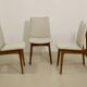Lot 3 chaises scandinave année 60 en hêtres ref Jack