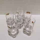6 verres à digestif en cristal