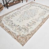 Beige & Brown Turkish Vintage Rug 166x272Cm SK 21860