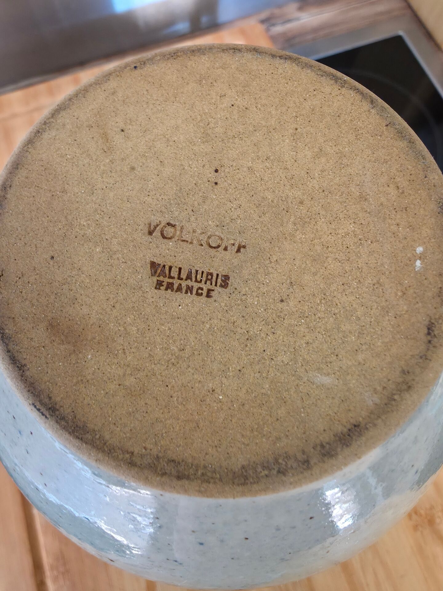 Vase Boule en Grès Vintage – Volkoff Vallauris