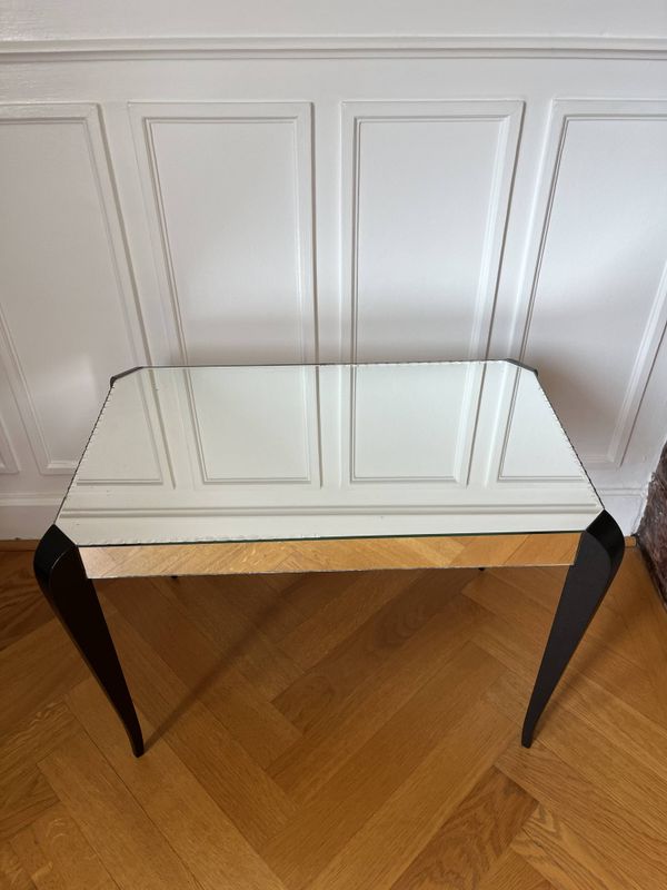 Table basse miroir années 40/50 Art Déco
